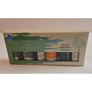 PurSonic Essential Oil 6 Pack Therapeutic Grade Relax Rejuvenate Detox Boxed New